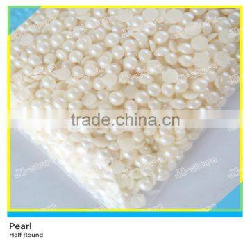 Hotfix Half Round Pearl Plastic Material for Garment Decoration