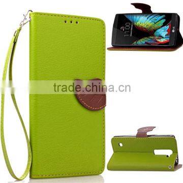 For LG K10 New Products, Leaf PU Leather Case for LG K10, For LG K10 Phone Cases photo-2