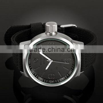 Men Army Style Black Dial Nylon Band Military Army Watch MR076