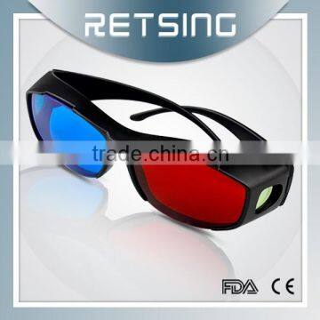 Red and blue 3d glasses for 3d movies