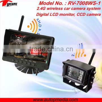 RV-7008WS 7inch wireless car camera system with digital screen & HD CCD camera