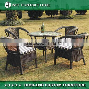 garden rattan dining table and chair outdoor patio furniture