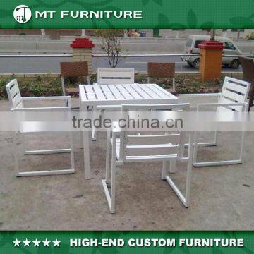 Stackable Aluminum Chair and Table Dining Set