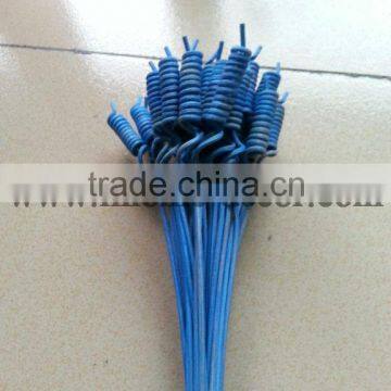 Blue color curly reed diffuser aroma rattan stick for home decoration