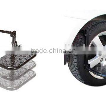 2016 new design convience steel floding tire step tire ladder