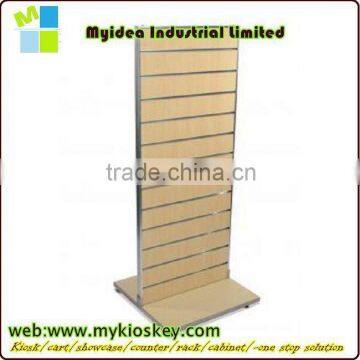 Luxury Classical Portable Wooden and Metal Clothing Store Display Rack photo-3