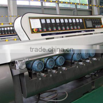 glass straight line beveling edging machine with 9 motors