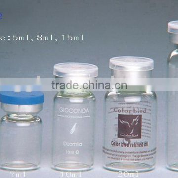 empty clear glass vials