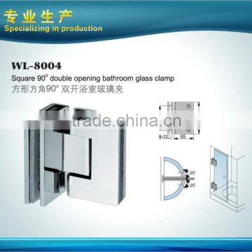 Square 90 Degrees Double Opening Shower Glass Door Hinge