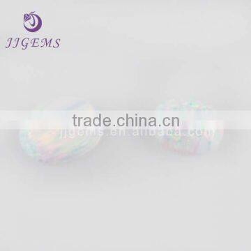 Oval shape top quality synthetic opal cabochon
