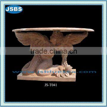 Garden Stone Table with Statue Base