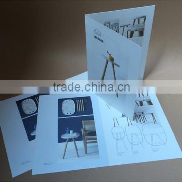 Folded leaflet binding advertising brochure printing