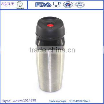 Manufactory keep warm inner plastic outer steel vacuum glass or tumbler mug with BMW lid