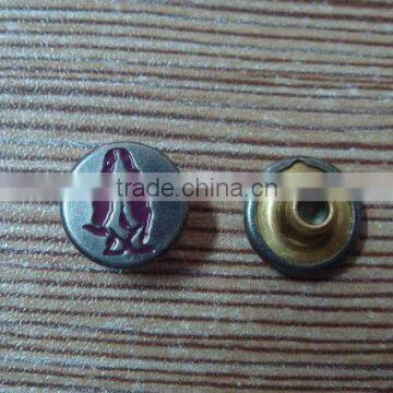 10mm Engraved Alloy Metal Rivet for Clothing photo-1