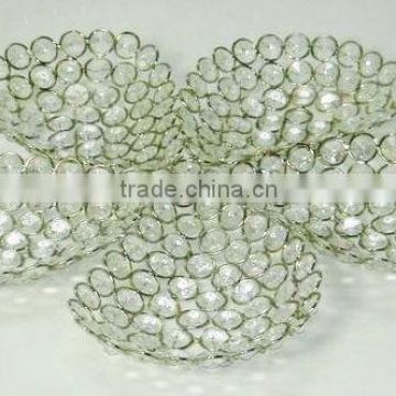 Fruit Bowl, Crystal Fruit Bowl, Table Decor