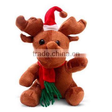 Plush Toy Stuffed Animal Christmas Deer Doll Xmas Decoration Gift