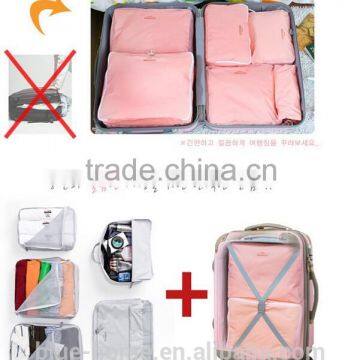 Hot Selling Home Travel Luggage Organizer Bag Set 5 Pieces Set Bag Organizer Insert Storage Pouch 4 Colors photo-3
