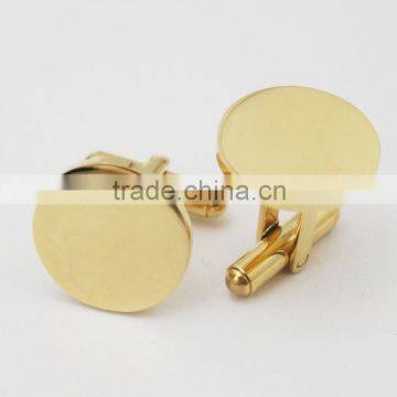 2016 Fashion Gold Plating Cufflink Adding Custom Logo photo-4