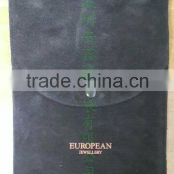 Logo Golden Printed Black High Quality Custom Velvet Bag/custom Logo Jewelry Bags photo-2