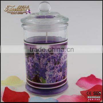 the most popular high quality multi-colored candles scented candle in a glass jar with lid