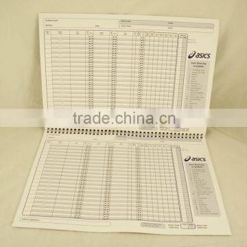 Customed cheap wrestling notebook printing with sprial