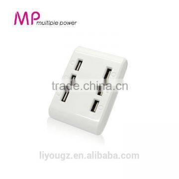 2016 MP White Color Portable USB Charger 6Ports Desktop USB Travel Charger With Competetive Price For ipad,iphone MP3/MP4