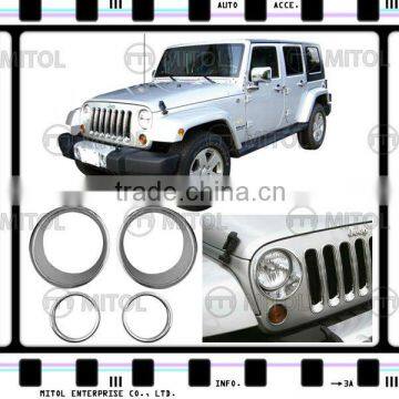 Chrome Head Light Rim For Jeep WRANGLER, Auto Accessories