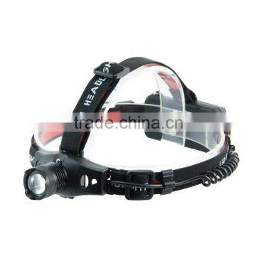 LED aluminum headlamp with zoom function