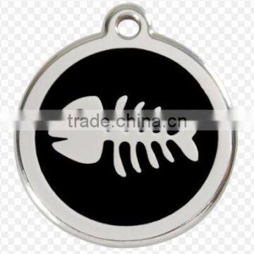 Fish bone Dog Tag / pet tag