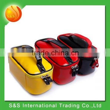 2015 new design women cosmetic bag makeup bag with handle