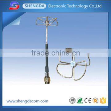 High performance 5.8 GHz 2dbi stainless whip antenna for audio video FPV model accessories drone with SMA-male connector