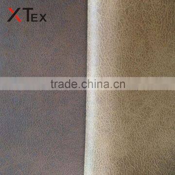 new bronzed embossed waterproof synthetic suede fabrics with base layer and brushed knitted backing for sofa upholstery