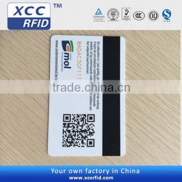 Free sample Contactless printable plastic F08 rfid nfc qr card