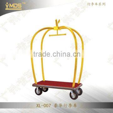 XL-007 Five Stars Stainless Steel Bellman Luggage Cart/Trolley