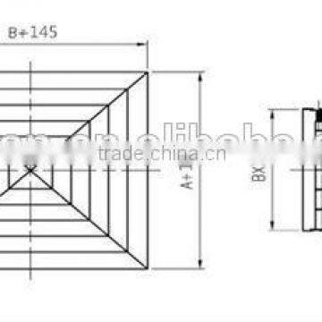 2015 High Quality Aluminum Alloy Square Ceiling Air Diffuser photo-6
