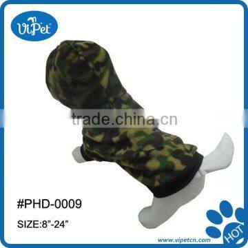 Pet hoody with camouflage clothes