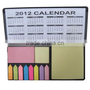 Promotional adhesive leather note organizer