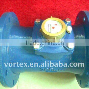 Ductile iron flanged tee with water meter