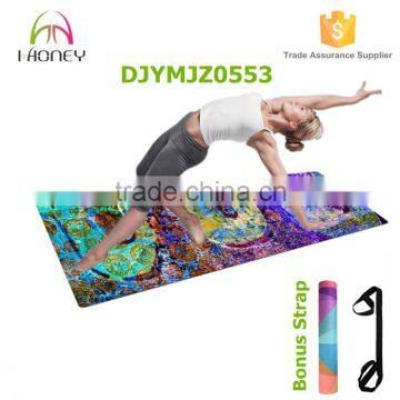 The Fushion Yoga Mat Luxury Microfiber Top Natural Rubber Base Multi Functional