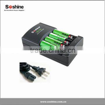 Soshine 1-4 Pcs AAA/AAA Intelligent Battery Charger With Delta V Portable SC-U1universal Ni-mh Charger Aaa aa Battery Charger