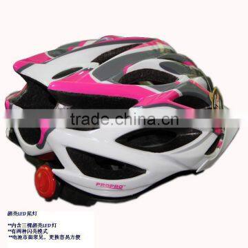 Whole Price Fashion Light Weight Bike Helmet With LED Light Tail