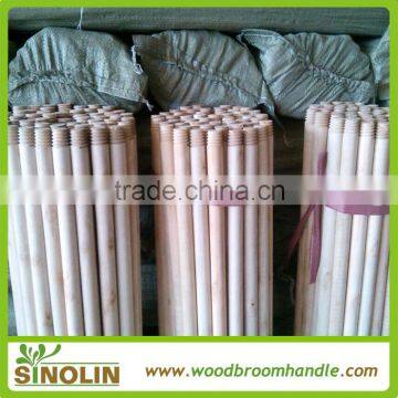 Good quality natural round wooden broom poles