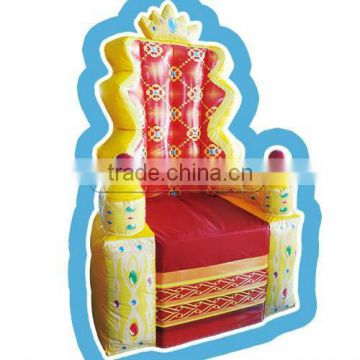 Cheer Amusement children indoor inflatable Advertisement Products throne chair