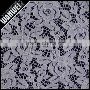 nylon spandex elastic fabric lace for lace dress