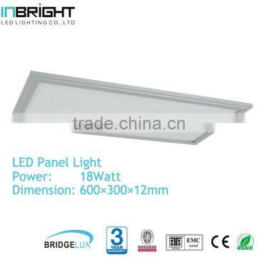 Project version 600*300 mm led panel light 18w