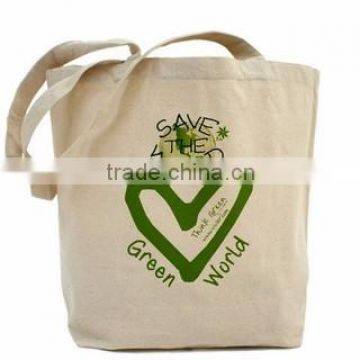 Printed canvas bag-Natural canvas