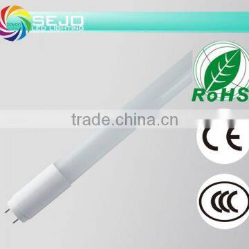 18W T8 light dimmable LED tube milky pc cover CE ROHS