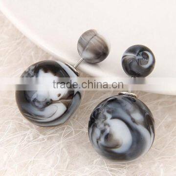 Jewelry Factory statement earrings, double ball earrings, earrings set jewelry set