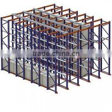 High Density LIFO Warehouse Storage Drive-in Pallet Rack