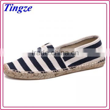 Wholesale plimsolls New Stylish hemp sole canvas shoes